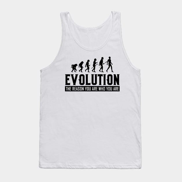 Evolution Evolve Monkey Ape Atheist Atheism Tank Top by Mellowdellow